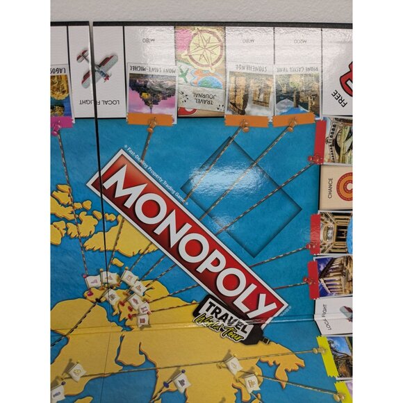 2022 Monopoly Travel World Tour Game Replacement Board Instructions - Picture 8 of 8